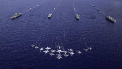 反华4航母齐出,6国反华联军集结,解放军提前布兵,防的就是现在