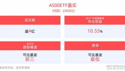 中国资产重估仍在持续,A500ETF嘉实(159351)红盘上扬,成分股中国巨石、中国稀土等纷纷10cm涨停