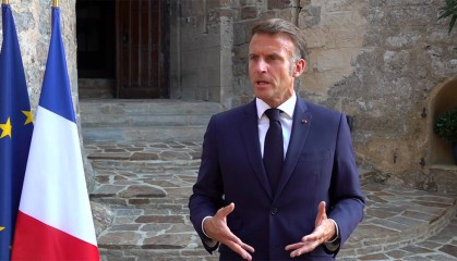 马克龙:要问问特朗普,准备为乌克兰安全出多少力